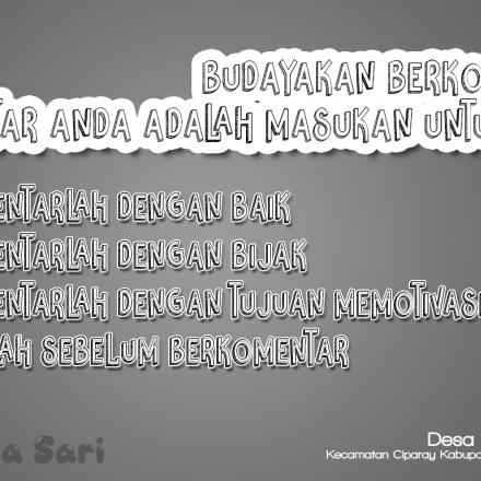 Budayakan Berkomentar komentar anda adalah masukan untuk kami