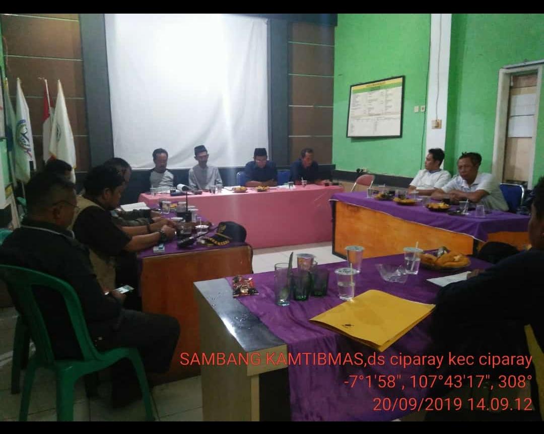 SOSIALISASI JADWAL DAN KETENTUAN KAMPANYE PEMILIHAN KEPALA DESA CIPARAY PERIODE 2019-2025
